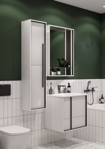 Зеркало-шкаф Aquaton Ривьера 1A238902RVX20 60х90 подвесной цвет белый - фото 4