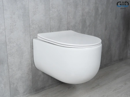 Унитаз подвесной Gid Tornado 62262Y белый с сиденьем микролифт безободковый смыв торнадо