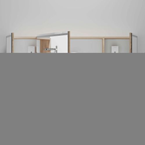 Зеркало-шкаф Sancos Mirror MI120EG 120х70 подвесной цвет коричневый - фото 5