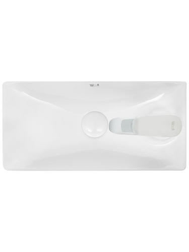 Раковина из сантехнического фаянса WeltWasser WW SK 10000004593 40х20 подвесная цвет белый 1 отверстие под смеситель - фото 3