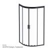 Душевой уголок Am.Pm Gem W90G-401-090BT 90х90 стекло прозрачное профиль черный без поддона