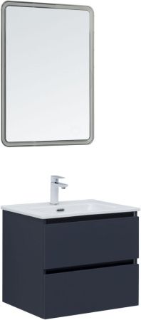 Тумба под раковину Aquanet Вега 2.0 00337947 60х50 подвесная цвет синий