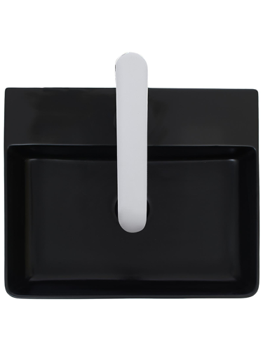 Раковина из сантехнического фаянса WeltWasser WW SK 10000004505 40 см накладная цвет черный 1 отверстие под смеситель - фото 3