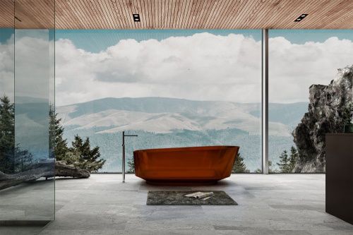 Ванна из полиэфирной смолы Abber Kristall AT9706Opal 170х80 отдельностоящая овальная - фото 2