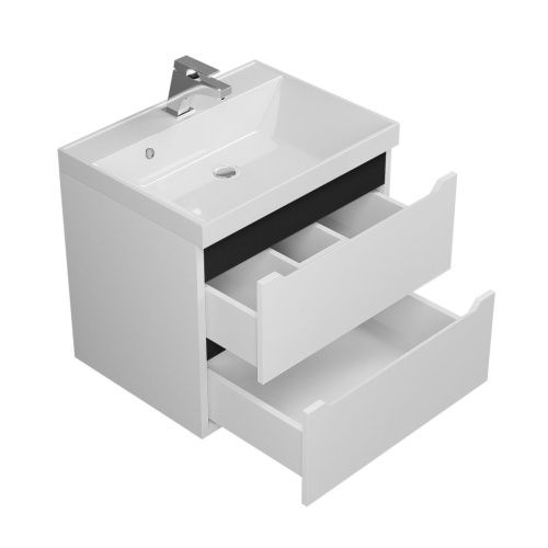 Тумба под раковину Uperwood Tanos 2930205140 60х50 подвесная цвет белый - фото 3