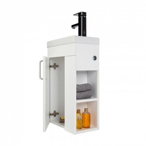 Тумба с раковиной Iddis Torr TOR40WRi95K 40х20 подвесная цвет белый - фото 4