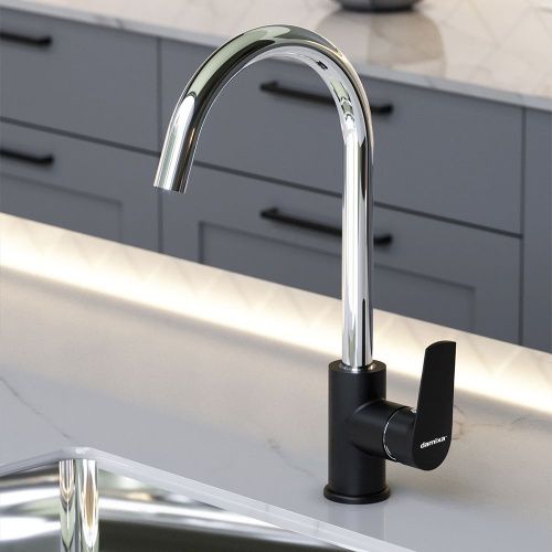 Смеситель для кухни Damixa Origin Balance 790720000 на мойку черный/хром