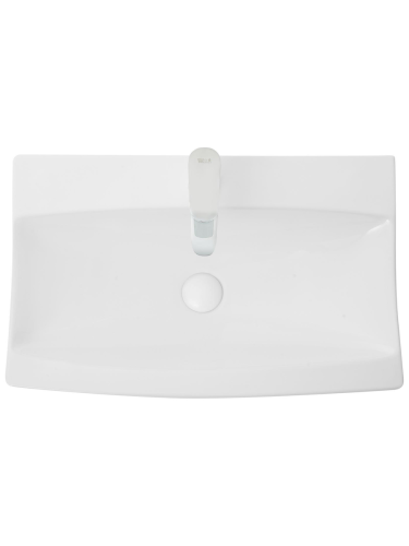 Раковина из сантехнического фаянса WeltWasser WW SK 10000004575 40 см накладная цвет белый 1 отверстие под смеситель - фото 3