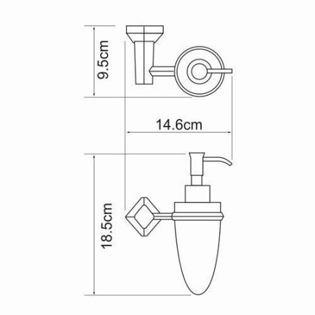 Дозатор для жидкого мыла WasserKRAFT 1199
