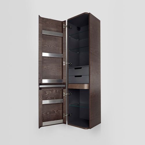 Шкаф-пенал Am.Pm Sensation M30CHL0406TF 40х160 подвесной цвет серый - фото 5