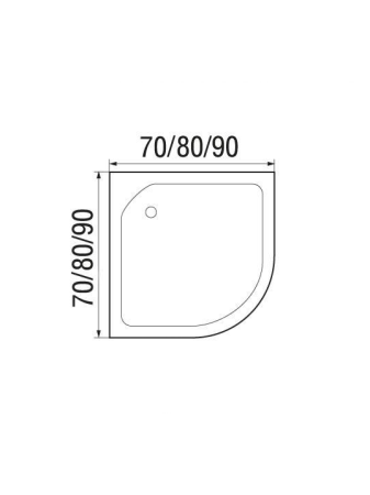 Душевой поддон Wemor 10000006092 70х70 белый с каркасом