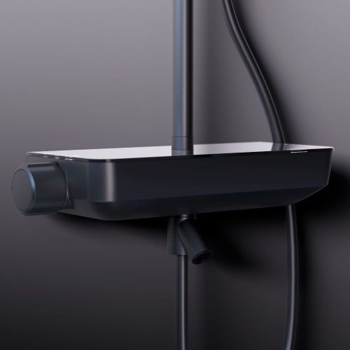 Душевая стойка Damixa Scandinavian Pure 936730300 настенная цвет черный - фото 5