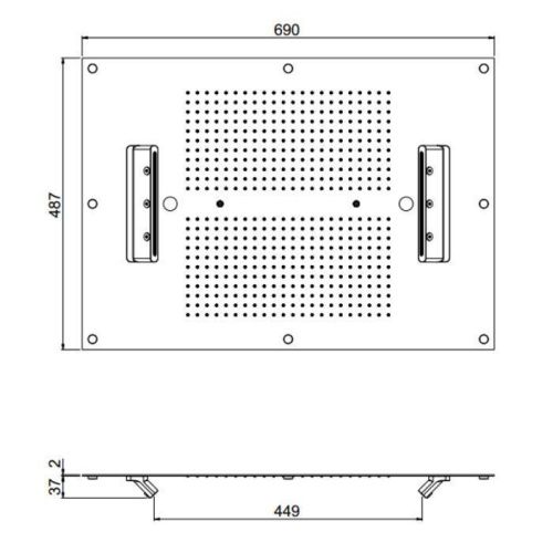 Верхний душ Carimali MyDream 23070XN-CRX хром - фото 2