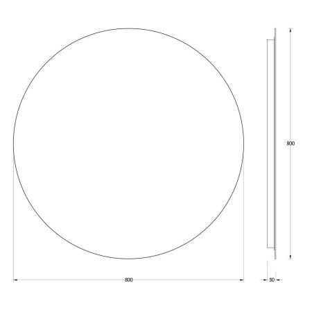 Зеркало с подсветкой Evoform Ledshine BY 2555 80х80 подвесное