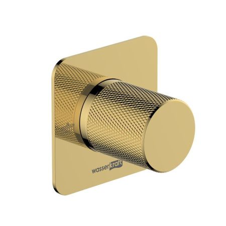 Переключатель на 2 выхода Wasserkraft Ems 7600 A303 встраиваемый в стену золото