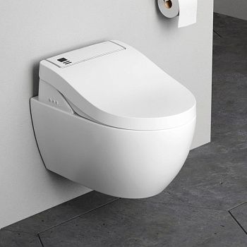 Унитаз подвесной Am.Pm Awe C111739SC белый с сиденьем микролифт душевой смыв