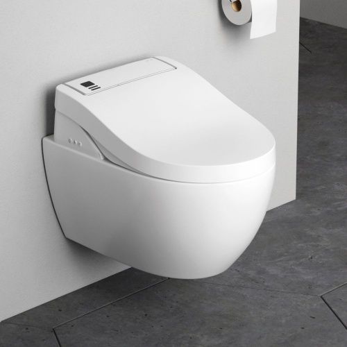 Унитаз подвесной Am.Pm Awe C111739SC белый с сиденьем микролифт душевой смыв