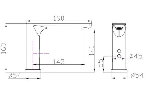 Смеситель Rush Tinos TI3732-12Black на раковину черный - фото 2