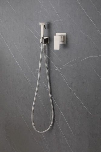 Гигиенический душ со смесителем Abber Daheim AF8225SP серый - фото 3