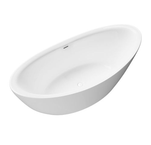 Ванна акриловая Grossman Galaxy GR-1402 180х85 отдельностоящая овальная с ножками - фото 3