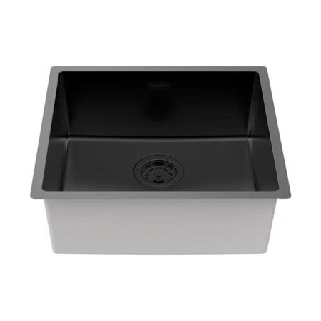 Кухонная мойка Paulmark LASSAN 49 UNI LA49-MBN 40х45 цвет черный поверхность матовая