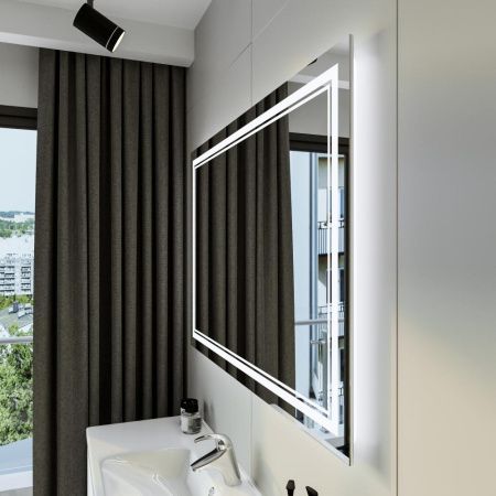 Зеркало с подсветкой Бриклаер Эстель 4627125414329 120х80 подвесное