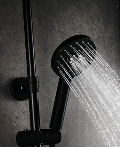 Душевая стойка AQG Beta 21NITR25BEA05 настенная цвет черный - фото 2