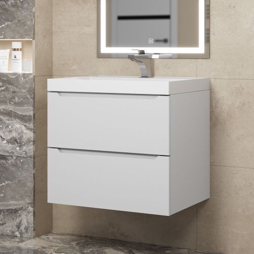 Тумба под раковину Uperwood Tanos 291020242 60х50 подвесная цвет белый - фото 2