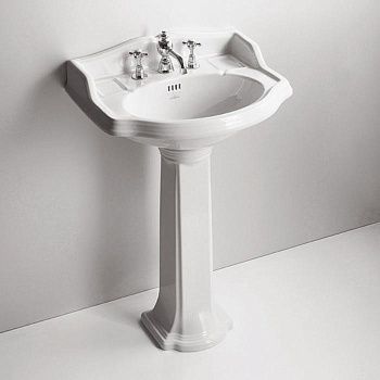 Раковина из сантехнического фаянса Simas Arcade AR814bi*3 60х50 подвесная цвет белый 3 отверстия под смеситель