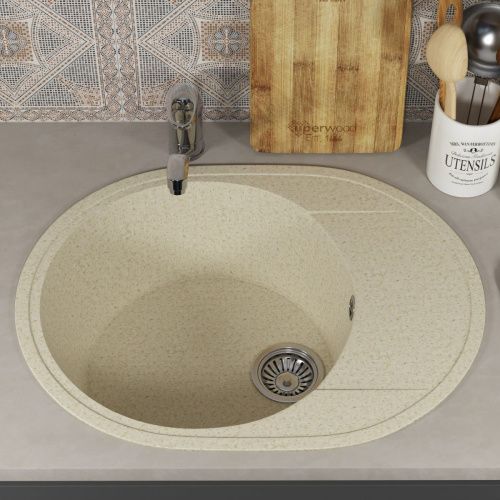 Кухонная мойка Uperwood ECON UPD-107 4910201244 60х45 цвет бежевый поверхность матовая - фото 3