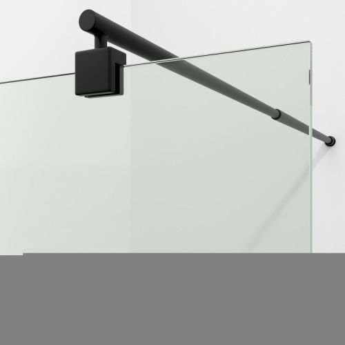 Душевая перегородка Wasserkraft Rur 30W 30W44MB 100х200 стекло прозрачное профиль черный - фото 2