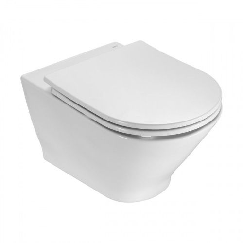 Чаша унитаза подвесная Roca The gap 73460NL000 цвет белый без сиденья безободковая смыв торнадо - фото 2