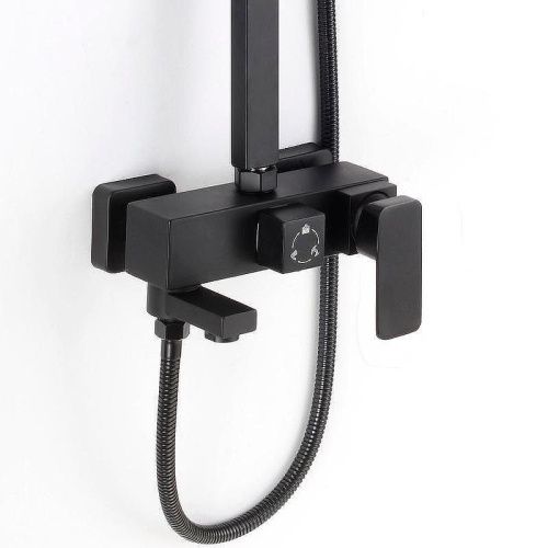 Душевая стойка D-Lin D10A15 настенная цвет черный - фото 2