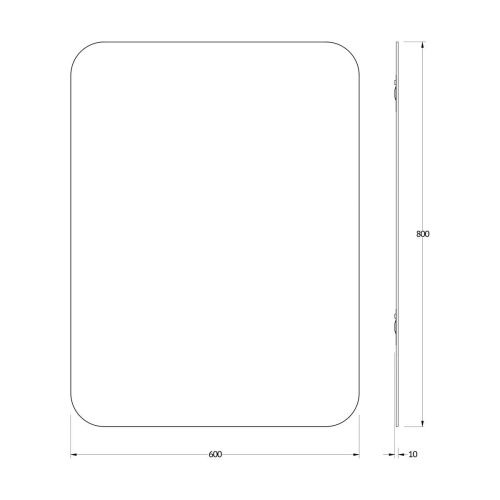 Зеркало Evoform Colora BY 0437 60х80 подвесное - фото 2