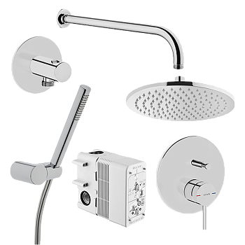 Душевая система Vitra Origin A49266EXP встраиваемая в стену цвет хром