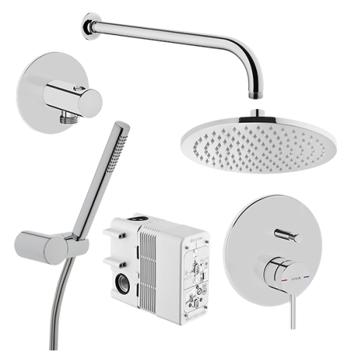 Душевая система Vitra Origin A49266EXP встраиваемая в стену цвет хром