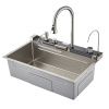 Кухонная мойка Savol S-SC001L 75х45 цвет серый поверхность матовая