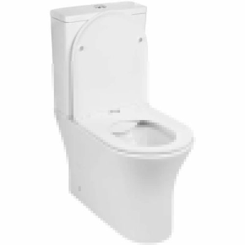 Унитаз напольный с бачком WeltWasser WW TELBACH 001GL-WT (10000003776) белый с сиденьем микролифт безободковый душевой смыв - фото 2