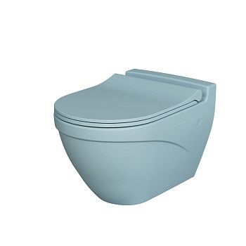 Чаша унитаза подвесная Ambassador Nord 133T20801 цвет голубой без сиденья