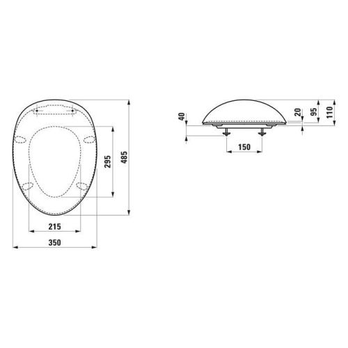 Крышка сиденье для унитаза Laufen Alessi One 8.9297.1.757.000.1 - фото 2