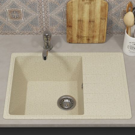 Кухонная мойка Uperwood ECON UPD-506 4910201240 60х40 цвет бежевый поверхность матовая