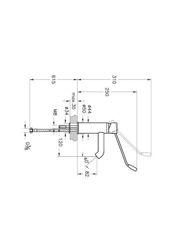 Смеситель Vitra Aquamed A42312WSA на раковину хром - фото 2