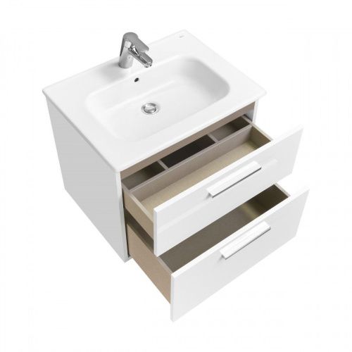 Тумба под раковину Roca Victoria A857468806 60х50 подвесная цвет белый - фото 3