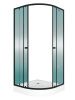 Душевой уголок Teymi Lina T00504 90х90 стекло прозрачное профиль черный с поддоном