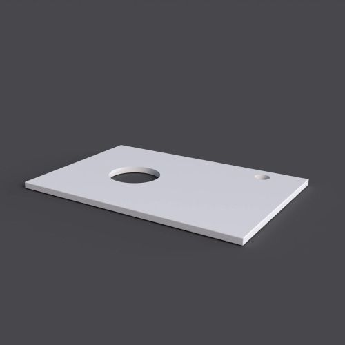 Столешница Grossman Флай 507001 70х40 накладная цвет белый - фото 2