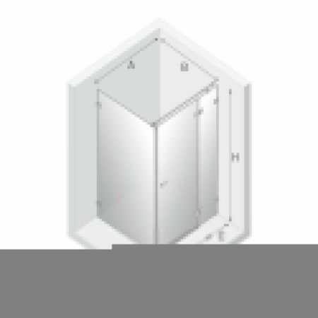 Душевой уголок New Trendy AVEXA Gold EXK-1769 120х90 стекло прозрачное профиль золото без поддона