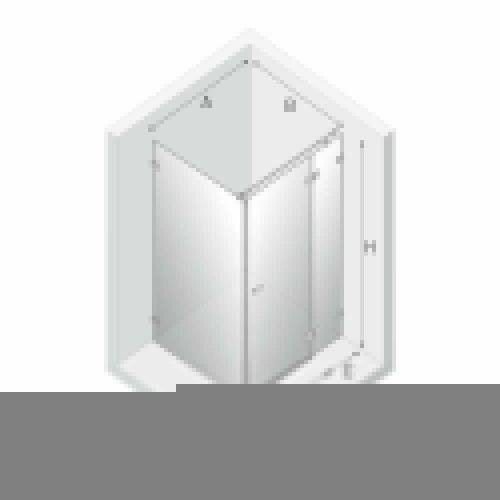 Душевой уголок New Trendy AVEXA Gold EXK-1769 120х90 стекло прозрачное профиль золото без поддона - фото 3