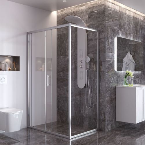 Душевая панель Taliente TA-G-A03Wcr настенная цвет белый - фото 2