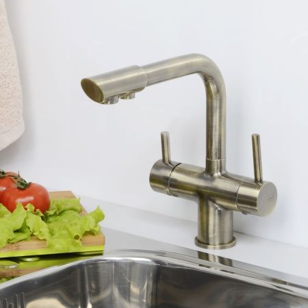 Смеситель для кухни Wasserkraft Кухонные смесители A8037 на мойку бронза