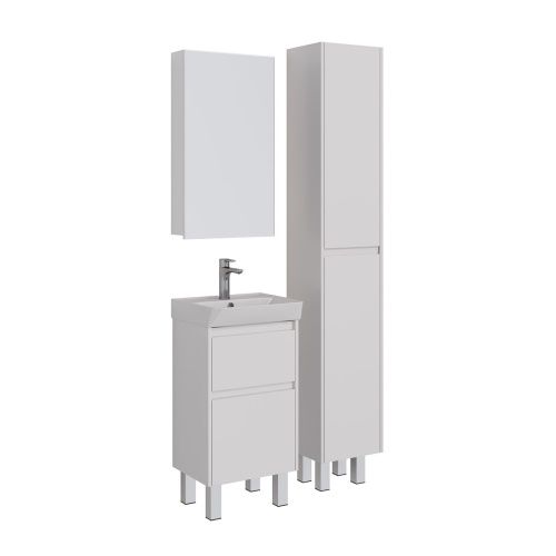 Зеркало-шкаф LeMark Universal LM45ZS-U 45х14х79 подвесной цвет белый - фото 4